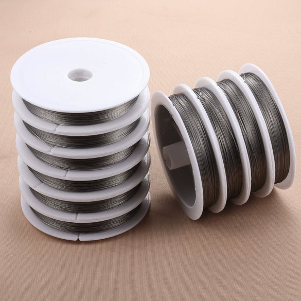 Wholesale Jewelry Accessories Stainless Steel Wire Handmade Machining Beaded Necklace And Bracelet