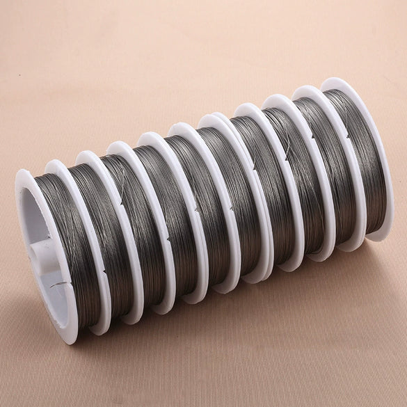 Wholesale Jewelry Accessories Stainless Steel Wire Handmade Machining Beaded Necklace And Bracelet