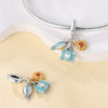 Wholesale Jewelry Accessories 925 Sterling Silver Charm Beads With Dripping Oil Treatment Flower Bicycle Camera Pendant Original Design