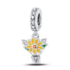 Wholesale Jewelry Accessories 925 Sterling Silver Charm Beads With Dripping Oil Treatment Flower Bicycle Camera Pendant Original Design