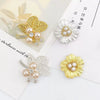Wholesale Jewelry Accessories Zinc Alloy Diamond Leaves And Flowers Electroplated