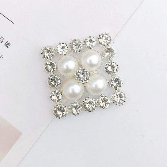 Wholesale Jewelry Accessories Zinc Alloy Handmade Square Mobile Phone Case Airbag Bracket Material