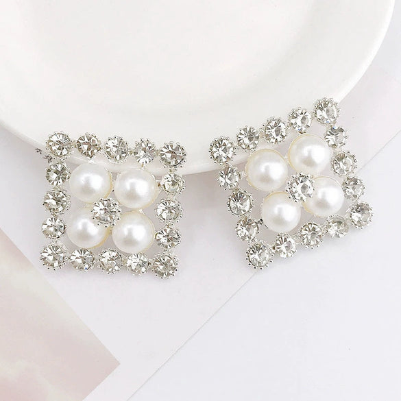 Wholesale Jewelry Accessories Zinc Alloy Handmade Square Mobile Phone Case Airbag Bracket Material