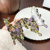 Wholesale Jewelry Acetic Acid Diamondencrusted Butterfly Hair Clip Women's Hair Accessories