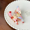 Wholesale Jewelry Acetic Acid Diamondencrusted Butterfly Hair Clip Women's Hair Accessories