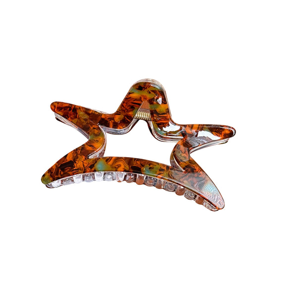 Wholesale Jewelry Acetic Acid Star Hair Clip For Women