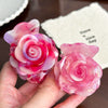 Wholesale Jewelry Acetic Acid Threedimensional Rose Flower Hair Shark Clip For Women Highend Style