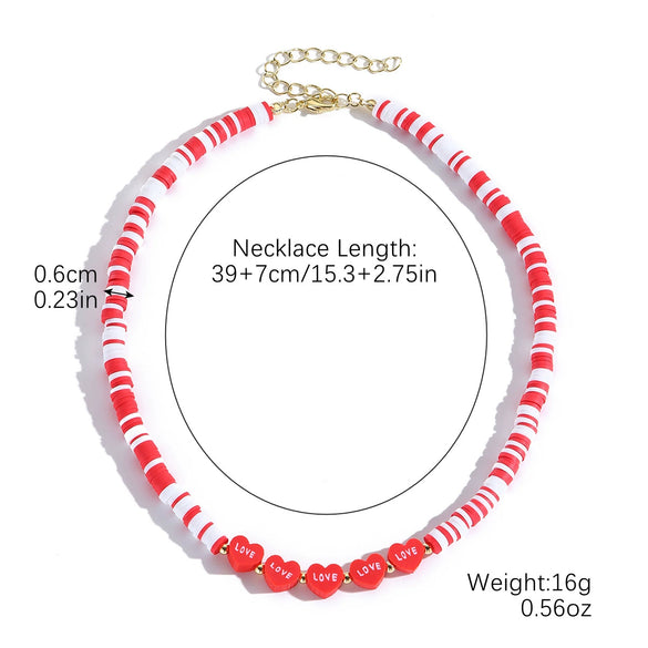 Wholesale Jewelry Acrylic Heart Geometric Electroplated Necklace For Women