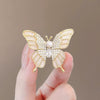 Wholesale Jewelry Alloy Animal Butterfly Brooch Electroplated For Women