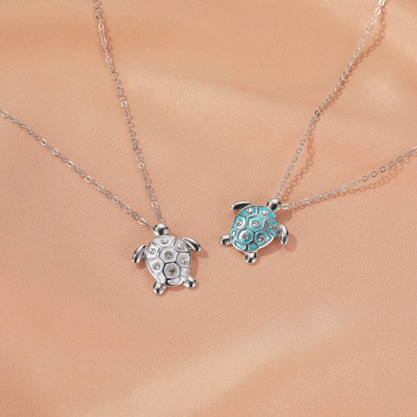 Wholesale Jewelry Alloy Animal Zodiac Turtle Pendant Necklace With Electroplating