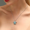 Wholesale Jewelry Alloy Animal Zodiac Turtle Pendant Necklace With Electroplating