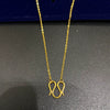 Wholesale Jewelry Alloy Copper Alloy Pendant Necklace With Ochain Geometric Style 24K Gold Plated