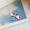 Wholesale Jewelry Alloy Dripping Oil Fivepointed Star Pendant Earrings Necklace