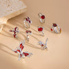 Wholesale Jewelry Alloy Dripping Oil Inlaid Gem Animal Zodiac Exaggerated Electroplated Ring
