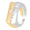 Wholesale Jewelry Alloy Face Micro Expression Adjustable Ring Electroplated Unisex Couple Ring