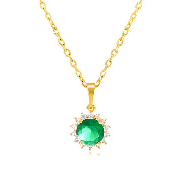 Wholesale Jewelry Alloy Flower Pendant Electroplated Retro Style