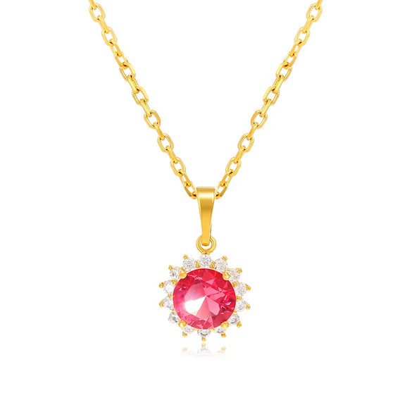 Wholesale Jewelry Alloy Flower Pendant Electroplated Retro Style