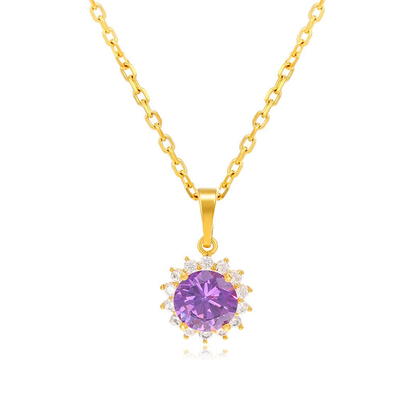 Wholesale Jewelry Alloy Flower Pendant Electroplated Retro Style