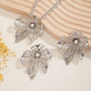 Wholesale Jewelry Alloy Geometric And Flower Patterned Hollow Necklace With Electroplating For Women In Ins Style