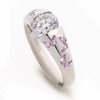 Wholesale Jewelry Alloy Geometric Butterfly Inlaid Zircon Electroplated Women's Ring