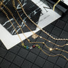 Wholesale Jewelry Alloy Geometric Butterfly Multilayer Anklet Suit For Women