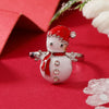 Wholesale Jewelry Alloy Geometric Christmas Children's Ring With Snowman Elk Christmas Tree Snowflake Design