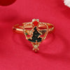 Wholesale Jewelry Alloy Geometric Christmas Children's Ring With Snowman Elk Christmas Tree Snowflake Design