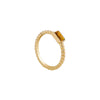 Wholesale Jewelry Alloy Geometric Diamond Twist Rope Ring For Women