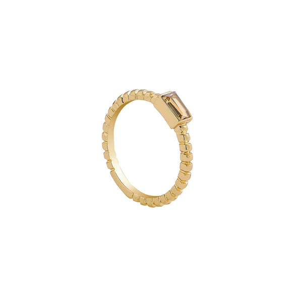 Wholesale Jewelry Alloy Geometric Diamond Twist Rope Ring For Women