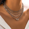 Wholesale Jewelry Alloy Geometric Electroplated Round Beads Multi Layer Bracelet For Women