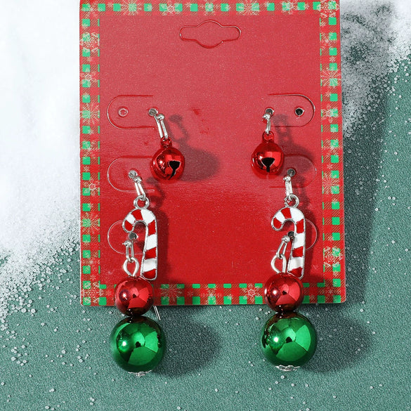 Wholesale Jewelry Alloy Geometric Elk Snowflake Cartoon Earrings Electroplated For Women