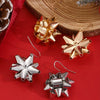 Wholesale Jewelry Alloy Geometric Elk Snowflake Cartoon Earrings Electroplated For Women