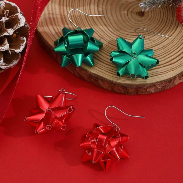 Wholesale Jewelry Alloy Geometric Elk Snowflake Cartoon Earrings Electroplated For Women