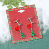 Wholesale Jewelry Alloy Geometric Elk Snowflake Cartoon Earrings Electroplated For Women