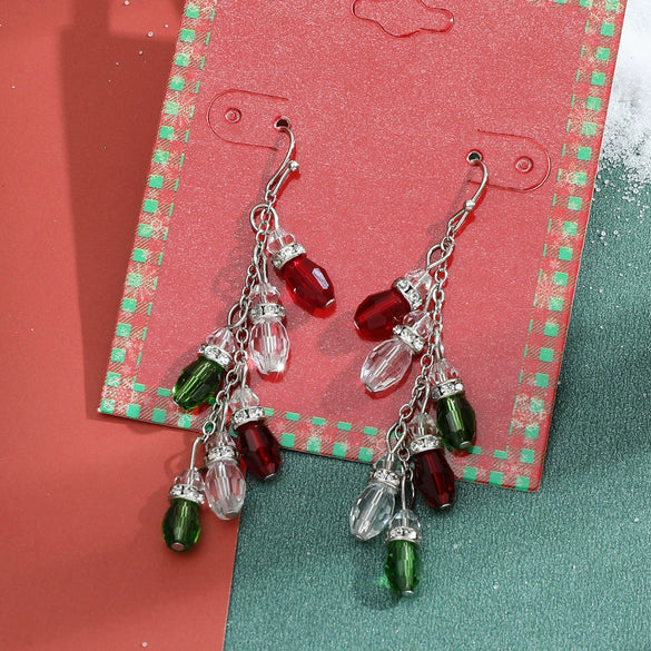Wholesale Jewelry Alloy Geometric Elk Snowflake Cartoon Earrings Electroplated For Women