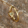 Wholesale Jewelry Alloy Geometric Fashion Ring Electroplating