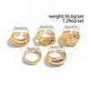 Wholesale Jewelry Alloy Geometric Hip Hop Style Ring Men's Electroplating