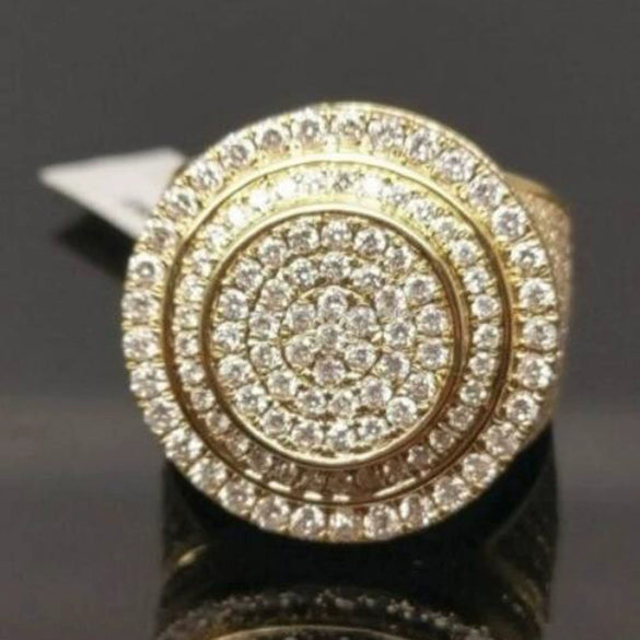Wholesale Jewelry Alloy Geometric Hiphop Style Electroplated Ring For Men And Women