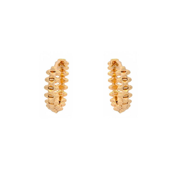 Wholesale Jewelry Alloy Geometric Rivet Women's Earrings 18K Gold Plated