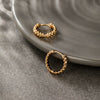 Wholesale Jewelry Alloy Geometric Rivet Women's Earrings 18K Gold Plated