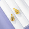Wholesale Jewelry Alloy Gold Plated Geometric Bow Treasure Bag Pendant For Women Retro Style