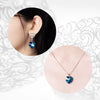 Wholesale Jewelry Alloy Gold Plated Heart Shaped Imitation Crystal Set With Love Water Drops Bell Pattern For Women