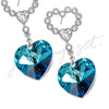 Wholesale Jewelry Alloy Gold Plated Heart Shaped Imitation Crystal Set With Love Water Drops Bell Pattern For Women