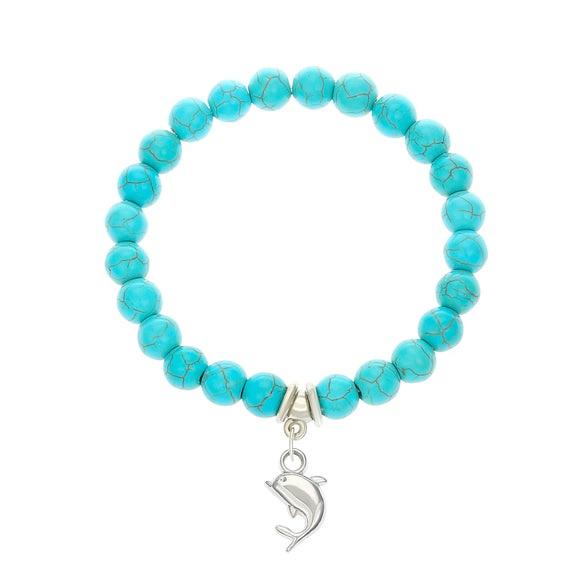 Wholesale Jewelry Alloy Handmade Retro Animal Pattern Joker Pine Stone Bracelet