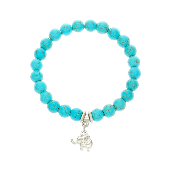 Wholesale Jewelry Alloy Handmade Retro Animal Pattern Joker Pine Stone Bracelet