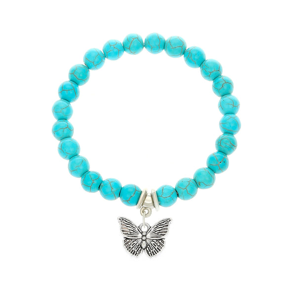 Wholesale Jewelry Alloy Handmade Retro Animal Pattern Joker Pine Stone Bracelet