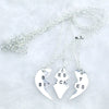 Wholesale Jewelry Alloy Heart Pendant Necklace Electroplated Minimalist Geometric Style