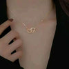 Wholesale Jewelry Alloy Heart Shaped Pendant Necklace With Geometric Styling And Electroplating