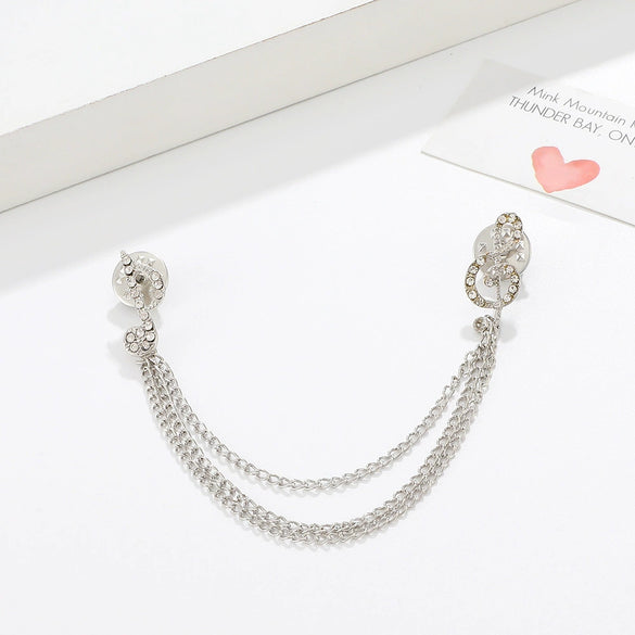 Wholesale Jewelry Alloy Insect Style Electroplated Brooch And Collar Buckle Accessories