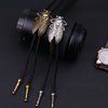 Wholesale Jewelry Alloy Leather Retro Handmade Animals Zodiac Pendant Necklace Unisex